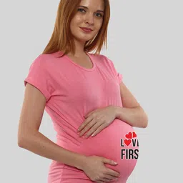 SillyBoom Typography Printed Dolman Sleeves Cotton Maternity T-Shirt image 5