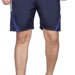Color Block Men Black Basic Shorts-image-1