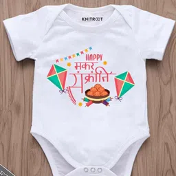 KNITROOT Infants Makar Sankranti Printed Bodysuit image 2