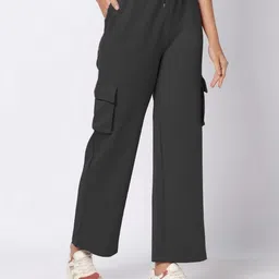 arc Women Solid Grey Track Pants-picture-24