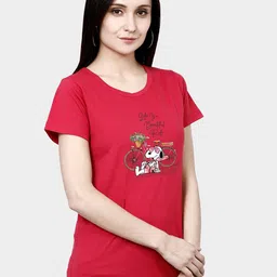 CHOZI Pack of 2 Graphic Printed Round Neck Cotton T-shirt image 3