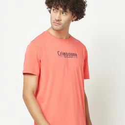 Crimsoune Club Typography Printed Cotton T-shirt image 4