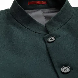 house of pataudi Men Solid Bandhgala Festive Blazer image 2