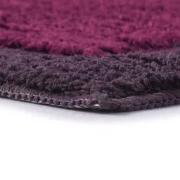 Saral Home Elyesse 2-Pcs Purple & Black Antiskid Runner & Bathmat image 3