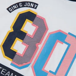 Gini and Jony Boys Typography Printed Half Sleeves Cotton T-shirt image 3