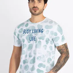 Status Quo Typographic Printed Round Neck Pure Cotton T-shirt image 4