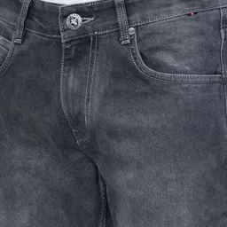 cantabil Men Regular Mid Rise Grey Jeans image 5