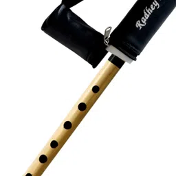 nextomart Musical Combo Flutes C Scale 6 Hole (14 Inch) & D Natural 6 Hole (17 Inch) Bamboo Flute Bansuri with Flute Carry Bag Free Bamboo Flute image 5