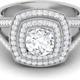 avsar R-3875 14kt Cubic Zirconia White Gold ring-picture-18