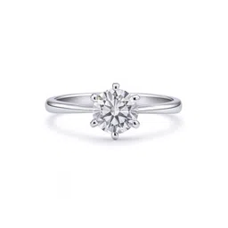 Zarkan 925 Hallmark Premium Solitaire 925 Silver Ring Sterling Silver Cubic Zirconia Rhodium Plated Ring-image-26