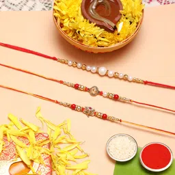 flipkart smartbuy Religious D1145_FSB Gold Finish, Pearl Chawal Roli Pack, RakhiSet-picture-17