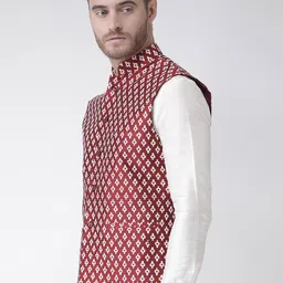 DEYANN Printed Woven Nehru Jacket image 3