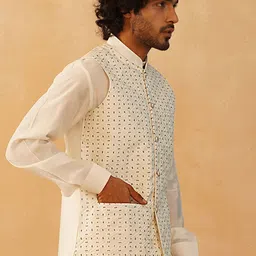 Jompers Embroidered Woven Nehru Jackets image 3