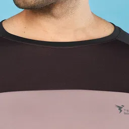 Technosport Colourblocked Round Neck Techno Cool+ UPF50 Slim Fit Sports  T-shirt image 5