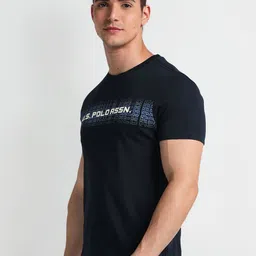 U.S. Polo Assn. Denim Co. Typography Printed Cotton Slim Fit T-shirt image 3