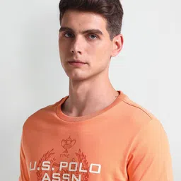 U.S. Polo Assn. Denim Co. Men Typography Printed Round Neck Slim Fit T-shirt image 3