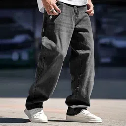 brexx Men Regular Mid Rise Grey Jeans image 1