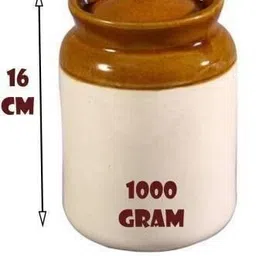 t r creation Ceramic Grocery Container- 1000 ml image 3