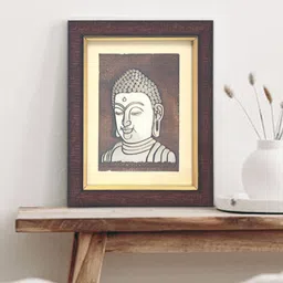SHREE KALA HOME DECOR Buddha Foil Art Painting Wall Art image 4