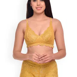 PIBU Pack of 3 Self-Design Net Bra & Boy Shorts image 5