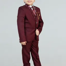 BT DEZINES Boys Printed 5-Pcs Party Suit image 5