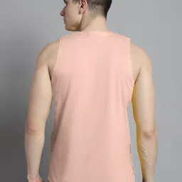 FBAR Pack of 2 Round Neck Sleeveless Bio Wash Pure Cotton Gym Vest image 3