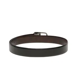 Teakwood Leathers Men Textured Leather Reversible Formal Belt image 5
