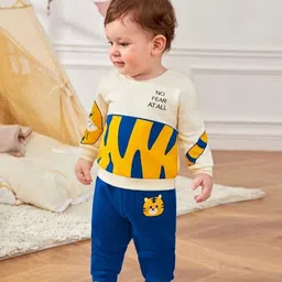 Googo Gaaga Boys Printed Pure Cotton Sweatshirt with Trousers image 3