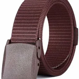 Men Evening, Party, Casual Brown Nylon Belt-image-30