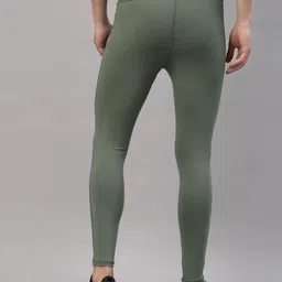 jump usa Solid Men Green Tights image 2