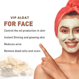 vip aldat Natural Radiance Multani Mitti Skin Glow Pack For Flawless Bright Healthy Beauty image 3