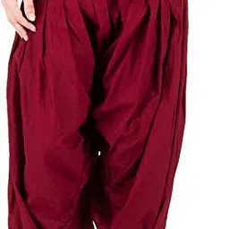 end fashion Pure Cotton Solid Women ["Maroon"] Salwar-picture-31