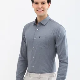 Allen Solly Men Spread Collar Abstract Printed Cotton Slim Fit Formal Shirt image 3