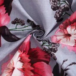 fashion string Microfiber Double Flat 144 TC Floral Bedsheet image 3