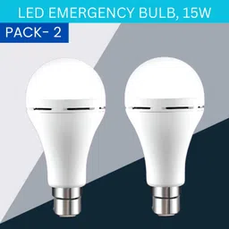 yaroh 15W Rechargeable Inverter LED Bulb with Upto 4H.Power Cut Lighting Pack of_2T326 4 hrs Bulb Emergency Light-picture-13
