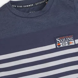 Ed-a-Mamma Boys Striped Bio Finish T-shirt image 3