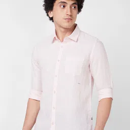 SPYKAR Spread Collar Linen Casual Shirt image 3