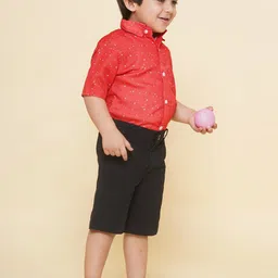 Sethukrishna Boys Conversational Printed Cotton Casual Shirt image 4