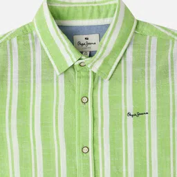 Pepe Jeans Boys Cotton Striped Casual Shirt image 3
