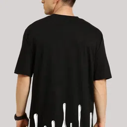 Elibolz Drop-Shoulder Sleeves Longline Cotton Oversized T-shirt image 3