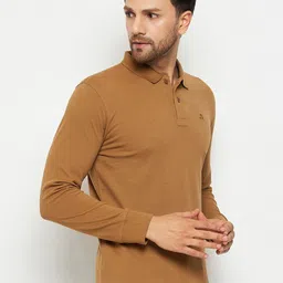 98 Degree North Polo Collar Long Sleeve Cotton Regular T-shirt image 3