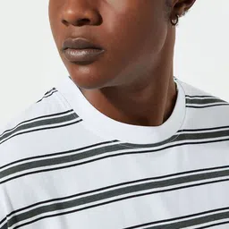 max Men Striped Henley Neck Pockets T-shirt image 3