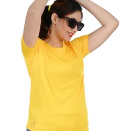 TAJNAN Women Polo Collar Pockets T-shirt image 3