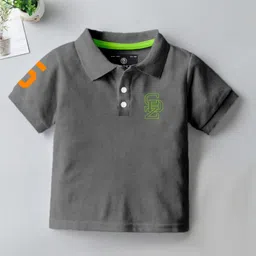 CODEZ Boys 2 Polo Collar Applique T-shirt image 3