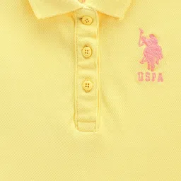 U.S. Polo Assn. Kids Girls Polo Collar Pure Cotton T-shirt image 3