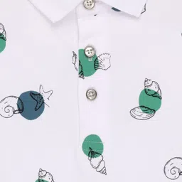 Status Quo Boys Conversational Printed Polo Collar Cotton T-shirt image 3