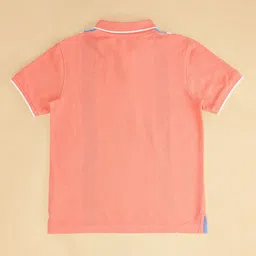 Pantaloons Junior Boys Striped Polo Collar Pure Cotton T-shirt image 3