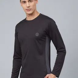 CHKOKKO Men Black Solid T-shirt-image-66