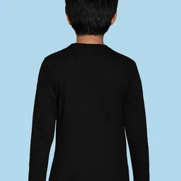 NUSYL Boys Typography Printed Pure Cotton T-shirt image 3