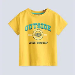 BAESD Boys Pack Of 3 Printed Round Neck Cotton Regular T-shirt image 4